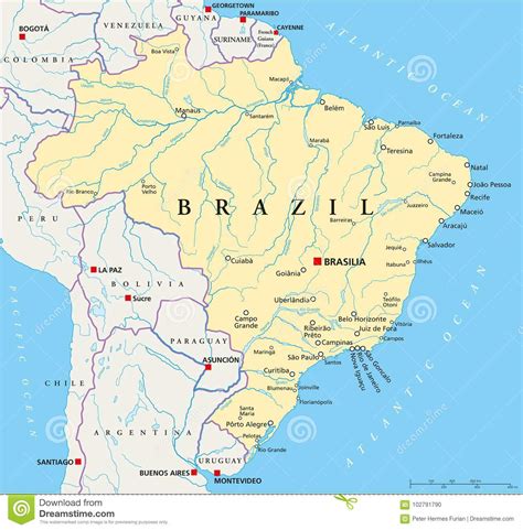 βραζιλία χάρτης